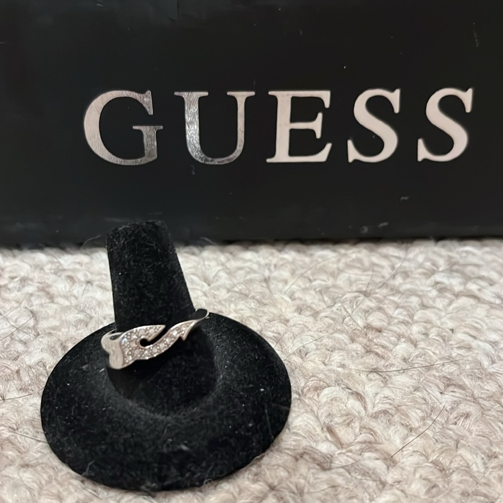 Guess GC 925 Sterling Silver Ring with CZ